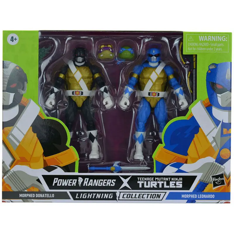 Power Rangers x TMNT LamKugelschreibering Collection Action Figurs 2022 Morphed Donatello & Morphed Leonardo termékfotó