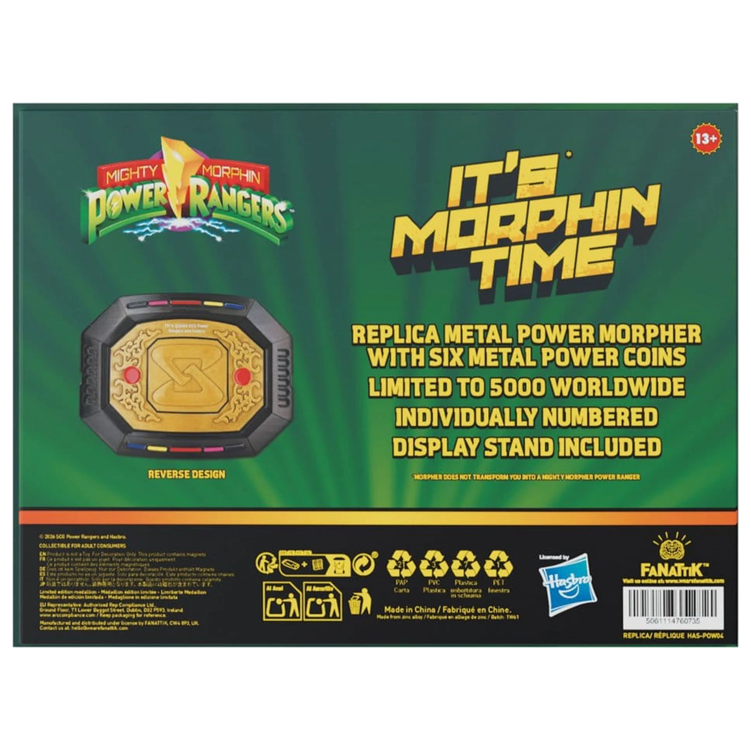 Power Rangers Replika Interchangeable Power Morpher Limitierte Edition 7 x 9 cm Produktfoto