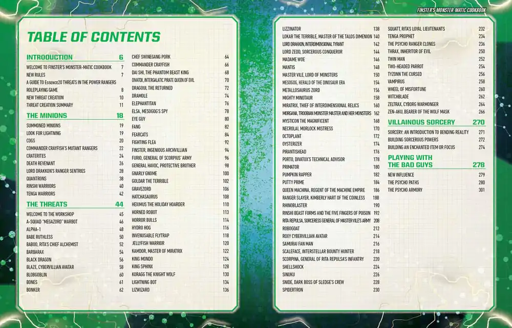Power Rangers RPG Buch Finster's Monster-Matic Cookbook Sourcebook *Englische Version* Produktfoto
