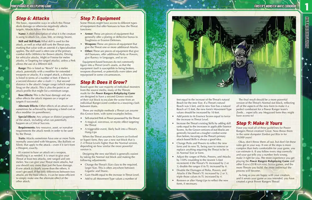 Power Rangers RPG Buch Finster's Monster-Matic Cookbook Sourcebook *Englische Version* Produktfoto