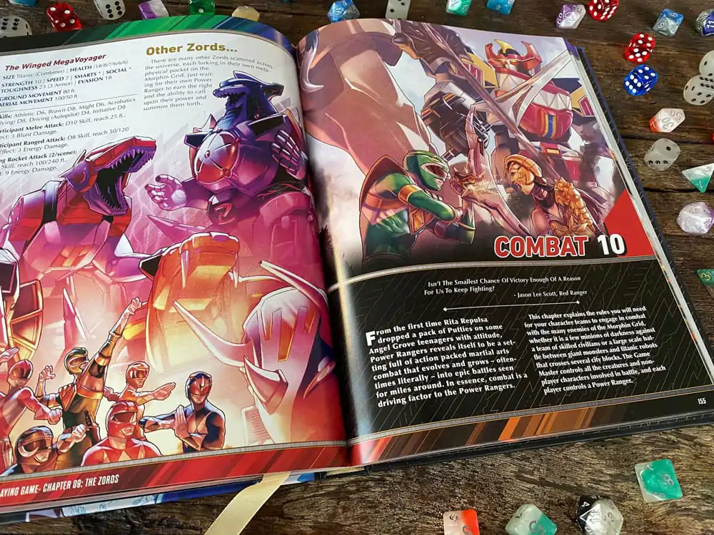 Power Rangers RPG Rulebook Core Englische Version Produktfoto