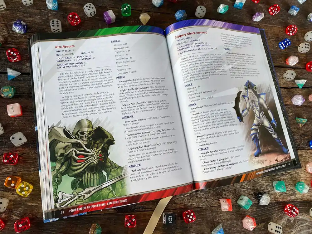 Power Rangers RPG Rulebook Core Englische Version Produktfoto
