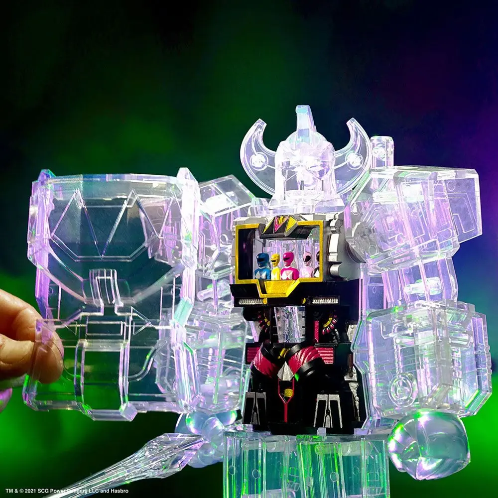 Power Rangers Actionfigur Super Cyborg Megazord (Clear) 28 cm Produktfoto