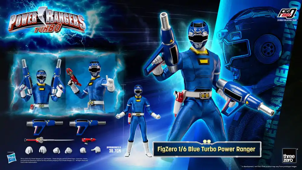 Power Rangers Turbo FigZero Actionfigur 1/6 Blue Turbo Power Ranger 30 cm termékfotó