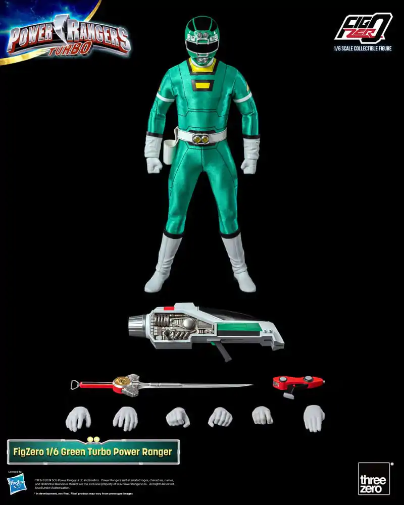 Power Rangers Turbo FigZero Actionfigur 1/6 Green Turbo Power Ranger 30 cm termékfotó