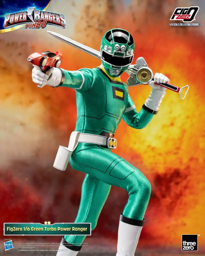 Power Rangers Turbo FigZero Actionfigur 1/6 Green Turbo Power Ranger 30 cm termékfotó