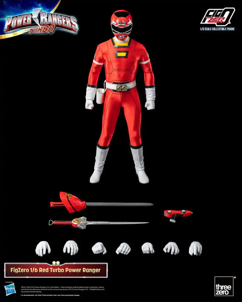 Power Rangers Turbo FigZero Actionfigur 1/6 Red Turbo Power Ranger 30 cm termékfotó