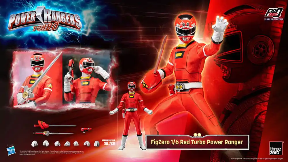 Power Rangers Turbo FigZero Actionfigur 1/6 Red Turbo Power Ranger 30 cm termékfotó