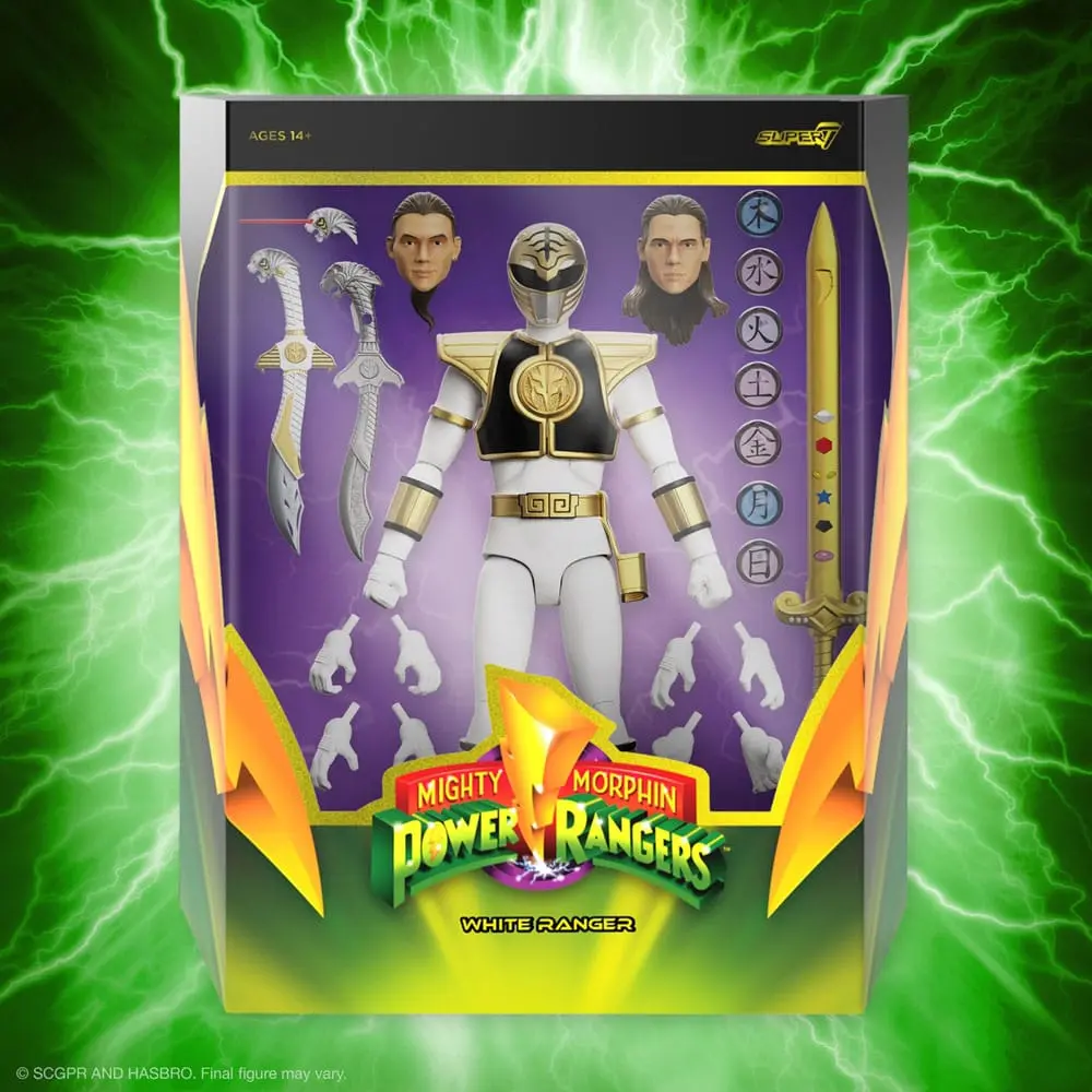 Power Rangers Ultimates Actionfigur White Ranger 18 cm Produktfoto