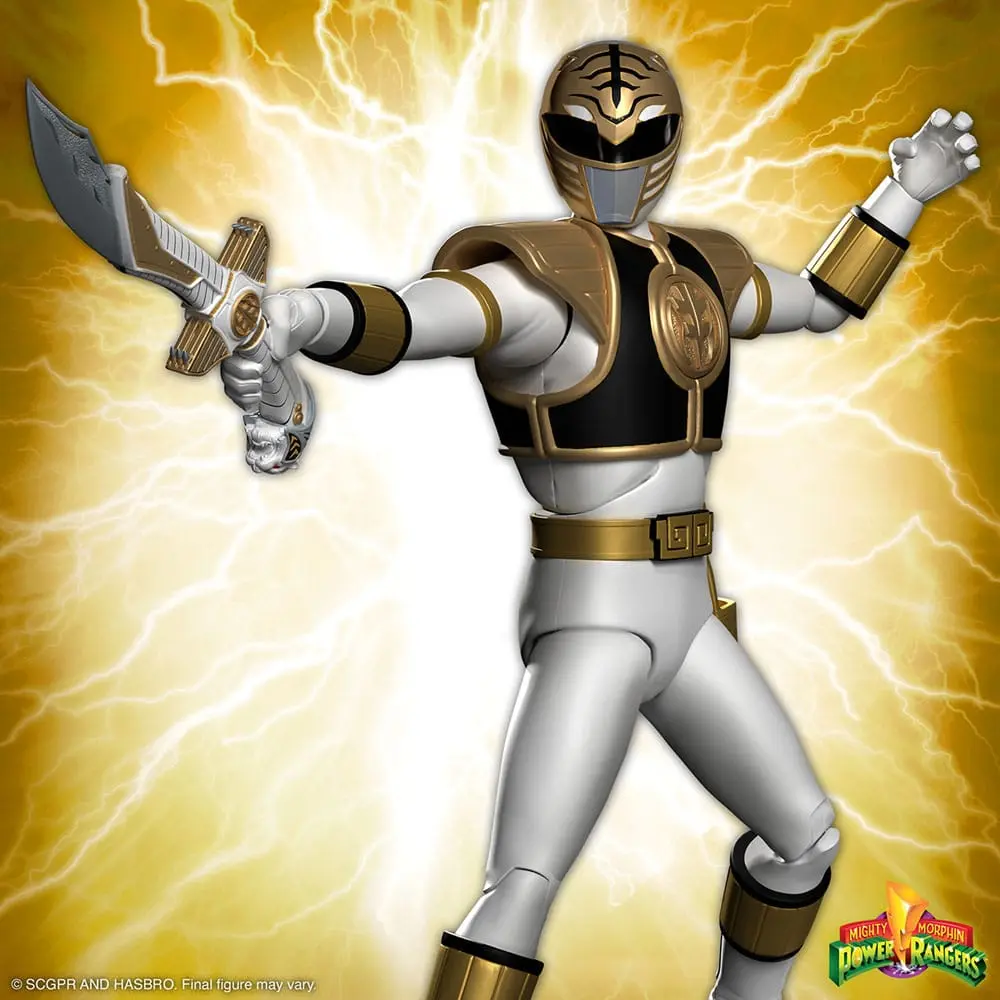 Power Rangers Ultimates Actionfigur White Ranger 18 cm Produktfoto