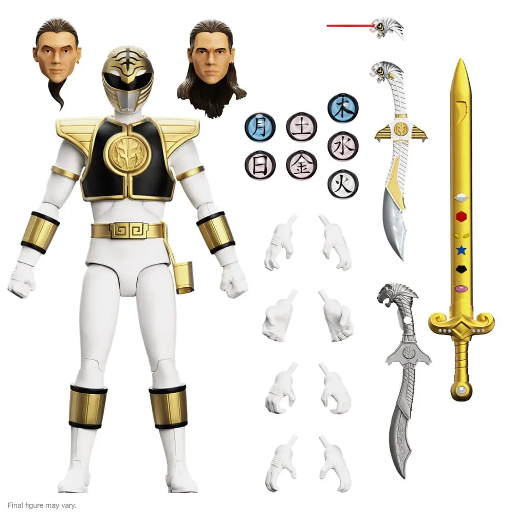 Power Rangers Ultimates Actionfigur White Ranger 18 cm Produktfoto