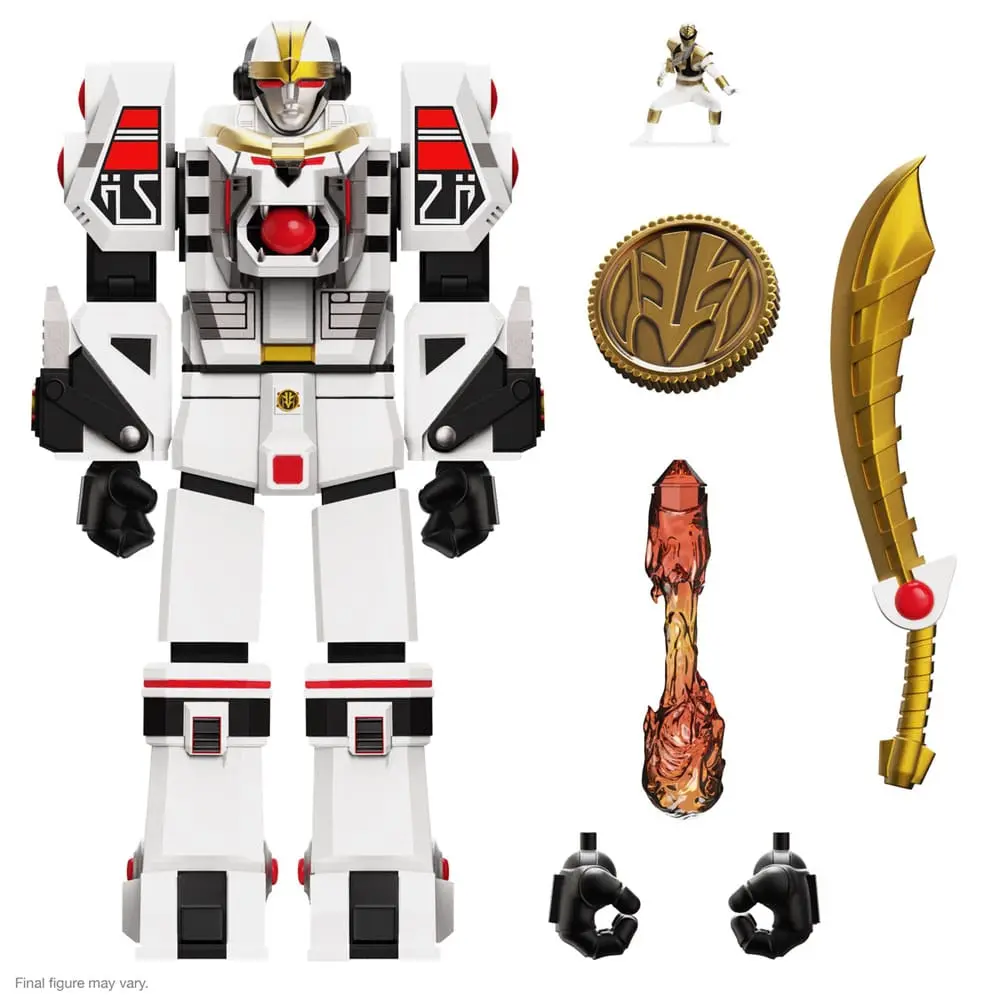 Power Rangers Ultimates Actionfigur White Tigerzord  (Warrior Mode) 18 cm Produktfoto