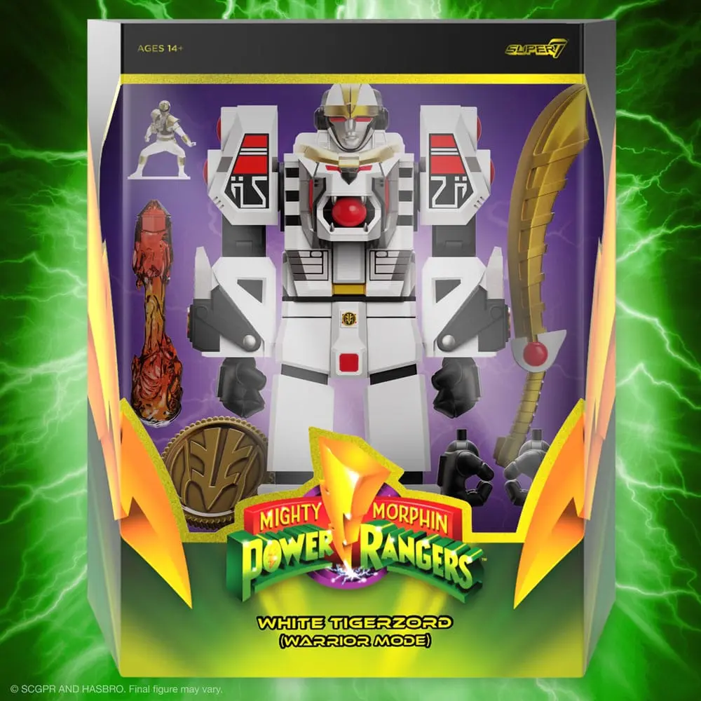 Power Rangers Ultimates Actionfigur White Tigerzord  (Warrior Mode) 18 cm Produktfoto