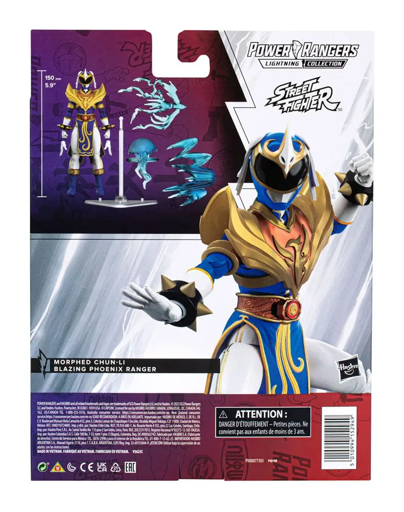 Power Rangers x Street Fighter Ligtning Collection Action Figur Morphed Chun-Li Blazing Phoenix Ranger 15 cm Produktfoto