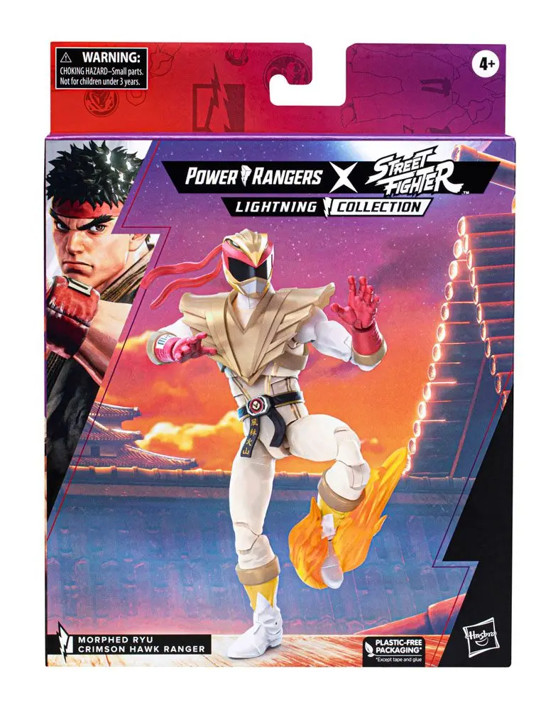 Power Rangers x Street Fighter Ligtning Collection Action Figur Morphed Ryu Crimson Hawk Ranger 15 cm Produktfoto