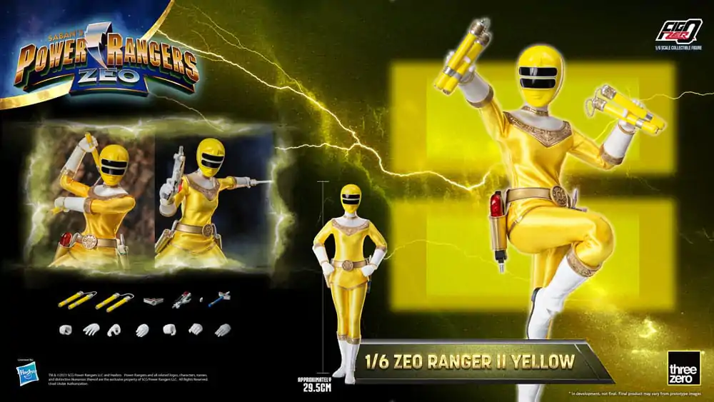 Power Rangers Zeo FigZero Actionfigur 1/6 Ranger II Yellow 30 cm termékfotó