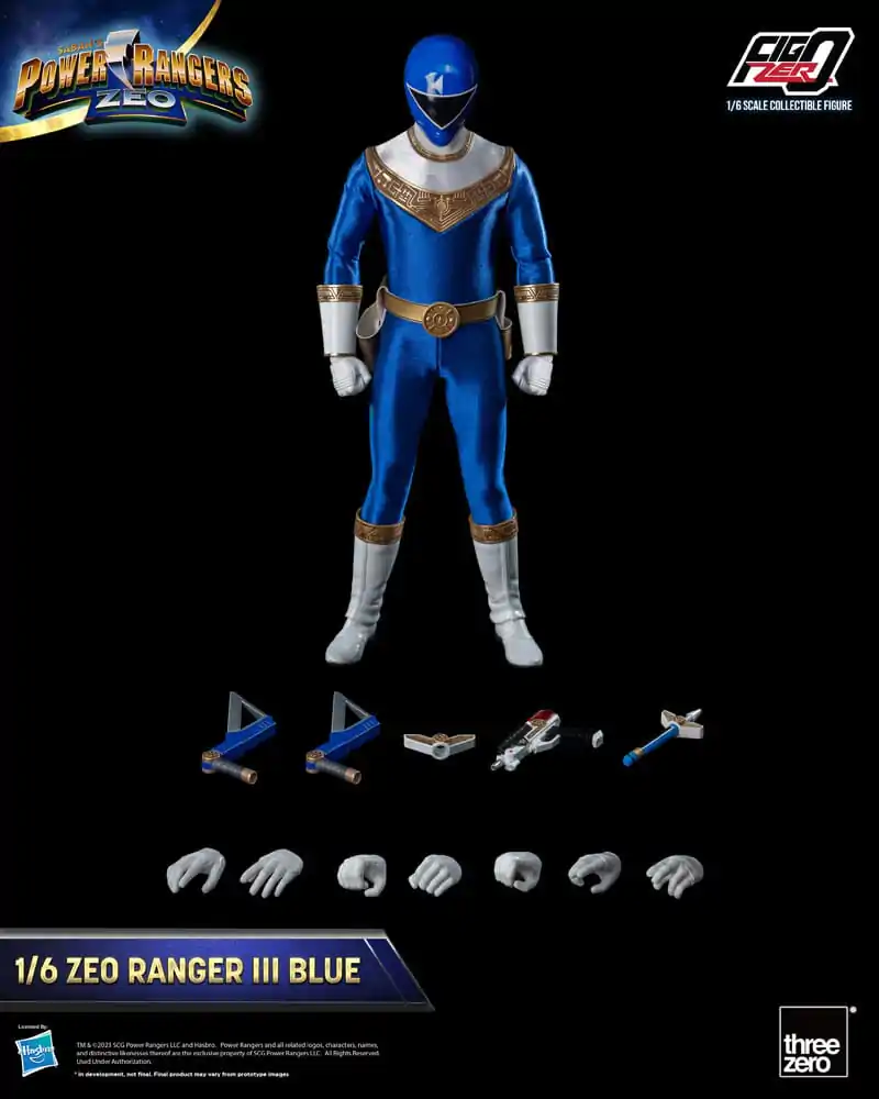 Power Rangers Zeo FigZero Actionfigur 1/6 Ranger III Blue 30 cm termékfotó