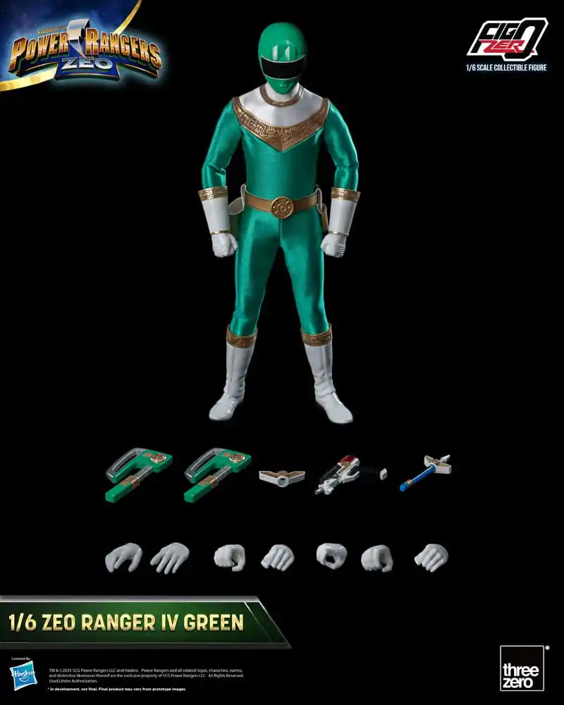 Power Rangers Zeo FigZero Actionfigur 1/6 Ranger IV Green 30 cm termékfotó