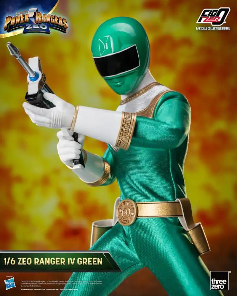 Power Rangers Zeo FigZero Actionfigur 1/6 Ranger IV Green 30 cm termékfotó