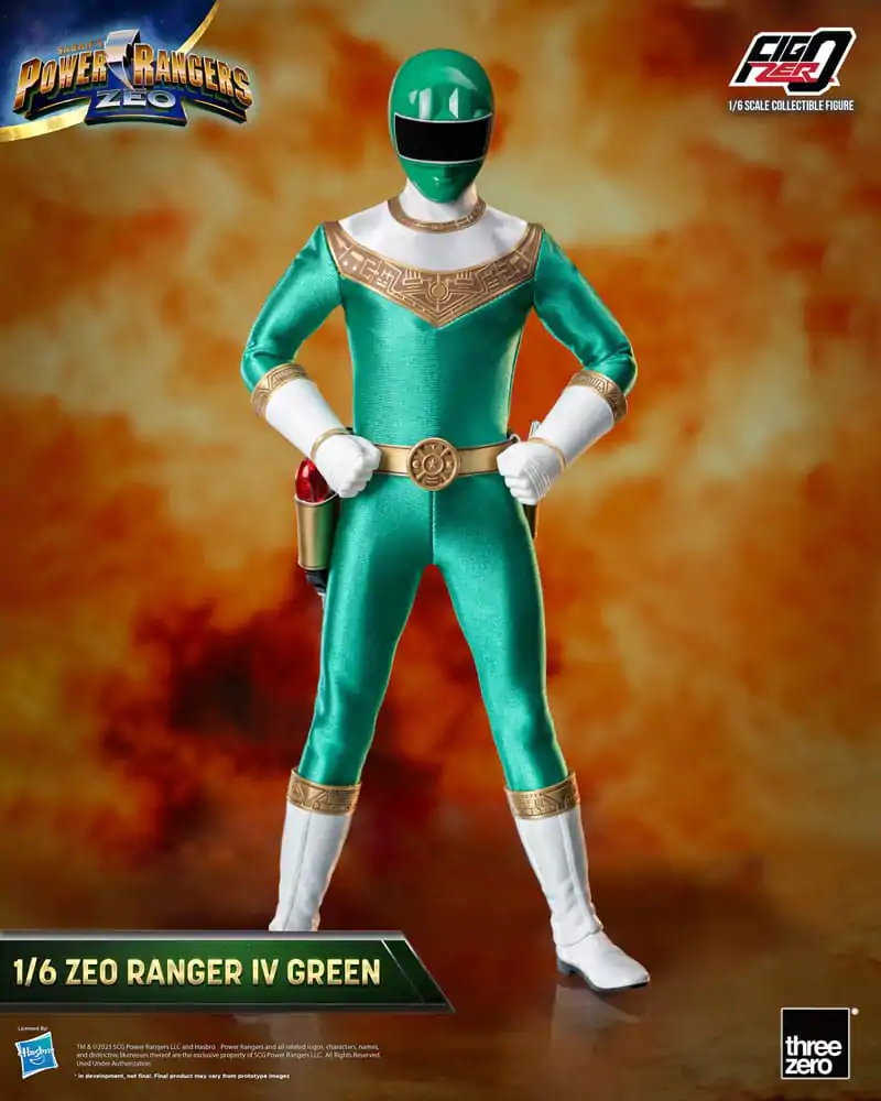 Power Rangers Zeo FigZero Actionfigur 1/6 Ranger IV Green 30 cm termékfotó