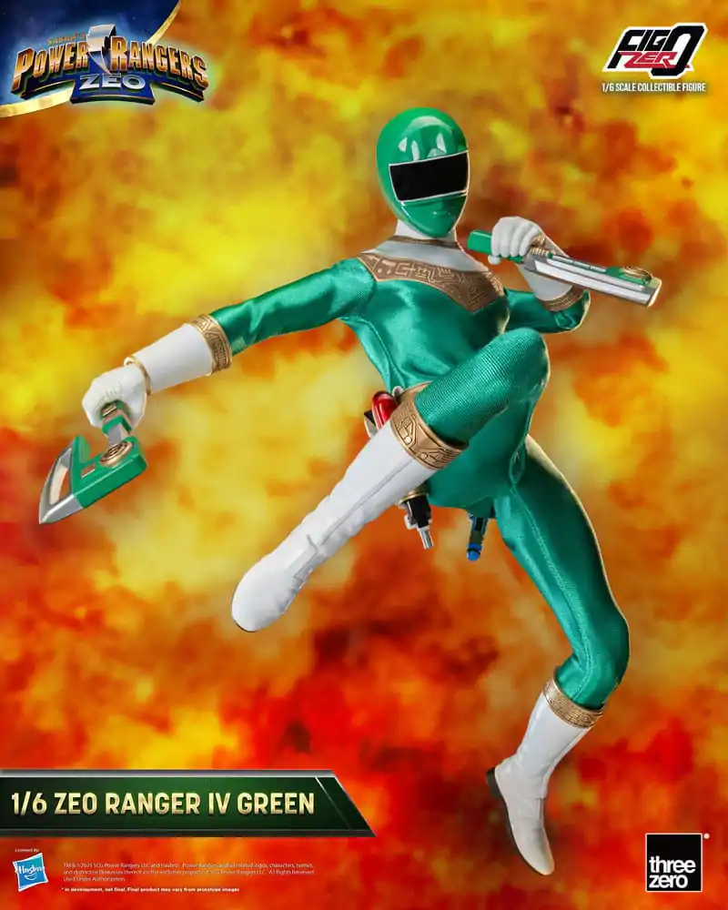 Power Rangers Zeo FigZero Actionfigur 1/6 Ranger IV Green 30 cm termékfotó