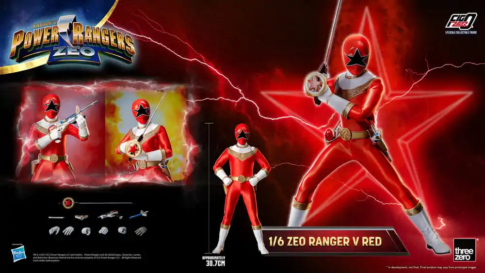 Power Rangers Zeo FigZero Actionfigur 1/6 Ranger V Red 30 cm termékfotó