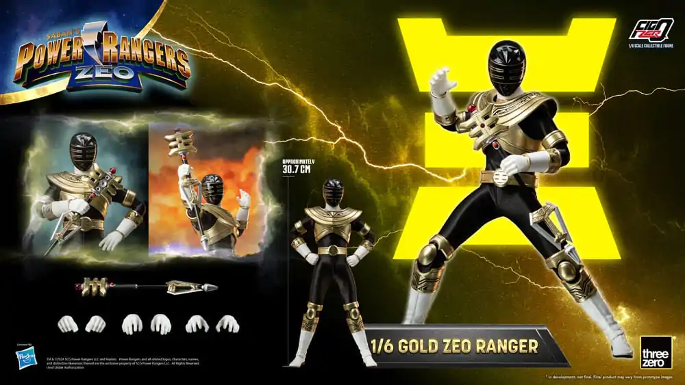 Power Rangers Zeo FigZero Actionfigur 1/6 Gold Zeo Power Ranger 30 cm termékfotó