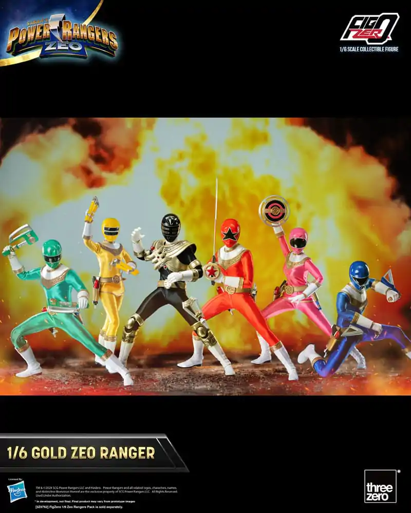 Power Rangers Zeo FigZero Actionfigur 1/6 Gold Zeo Power Ranger 30 cm termékfotó