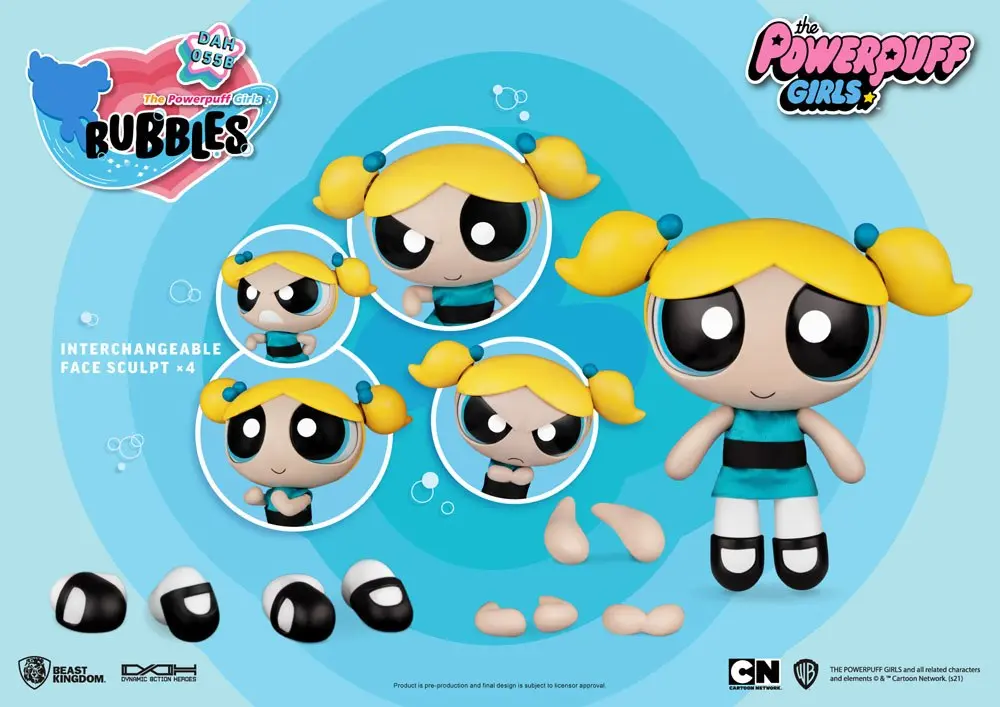 Powerpuff Girls Dynamic 8ction Heroes Actionfigur 1/9 Bubbles 14 cm Produktfoto
