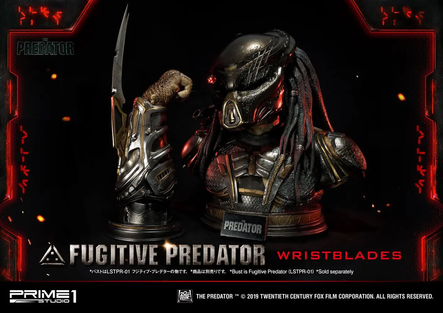 Predator 2018 Büste1/1 Fugitive Predator Wristblades 74 cm Produktfoto