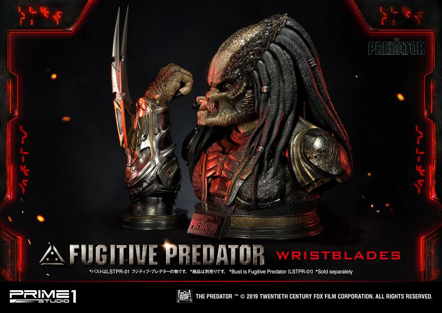 Predator 2018 Büste1/1 Fugitive Predator Wristblades 74 cm Produktfoto