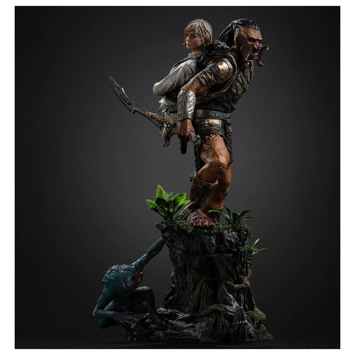 Predator: Badlands Art Scale Statue 1/10 Predator Dek & Thia 27 cm Produktfoto