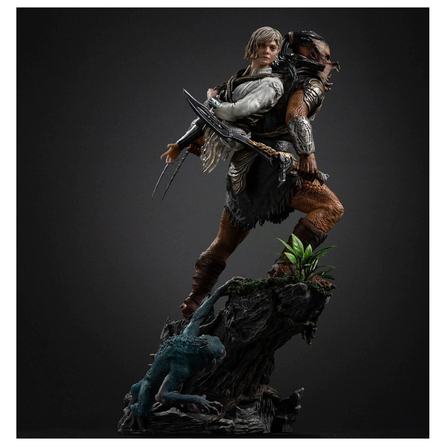 Predator: Badlands Art Scale Statue 1/10 Predator Dek & Thia 27 cm Produktfoto