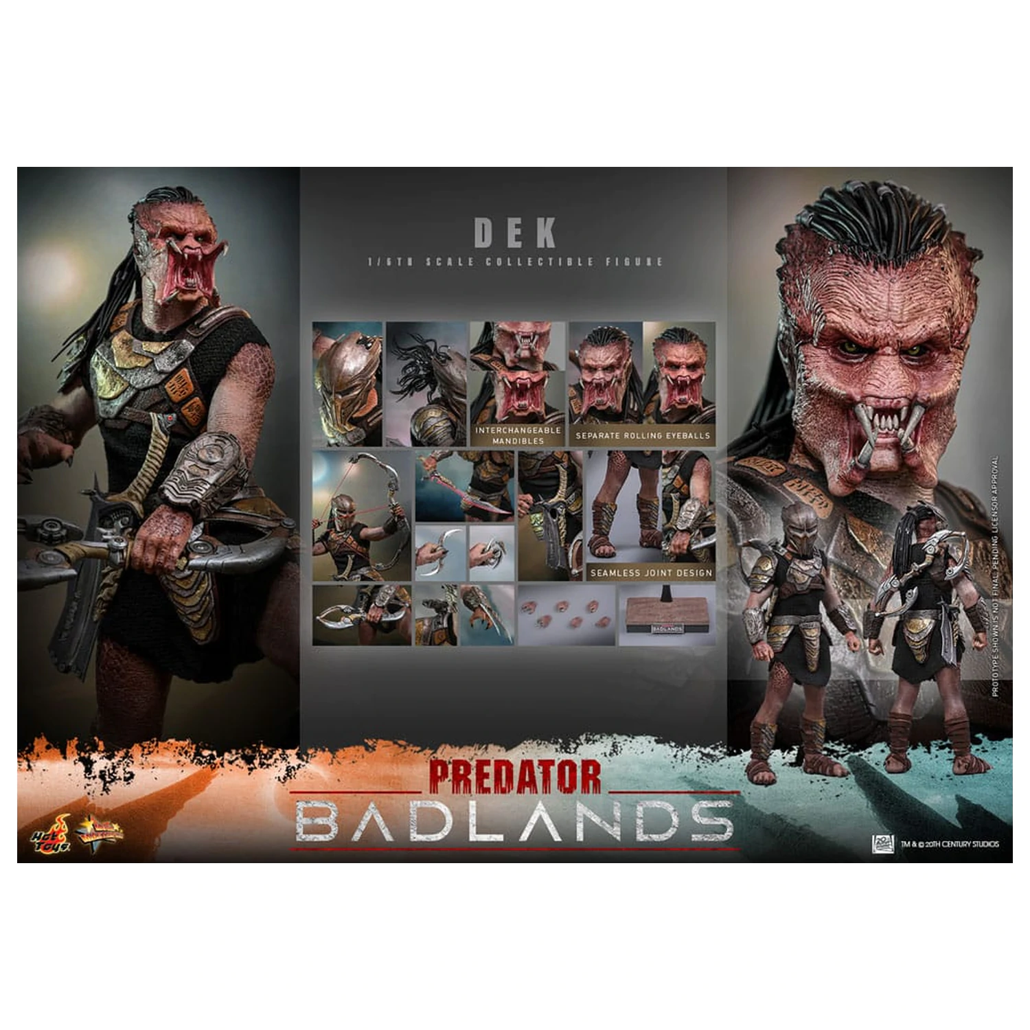 Predator: Badlands Movie Masterpiece Actionfigur 1/6 Dekoration 30 cm Produktfoto