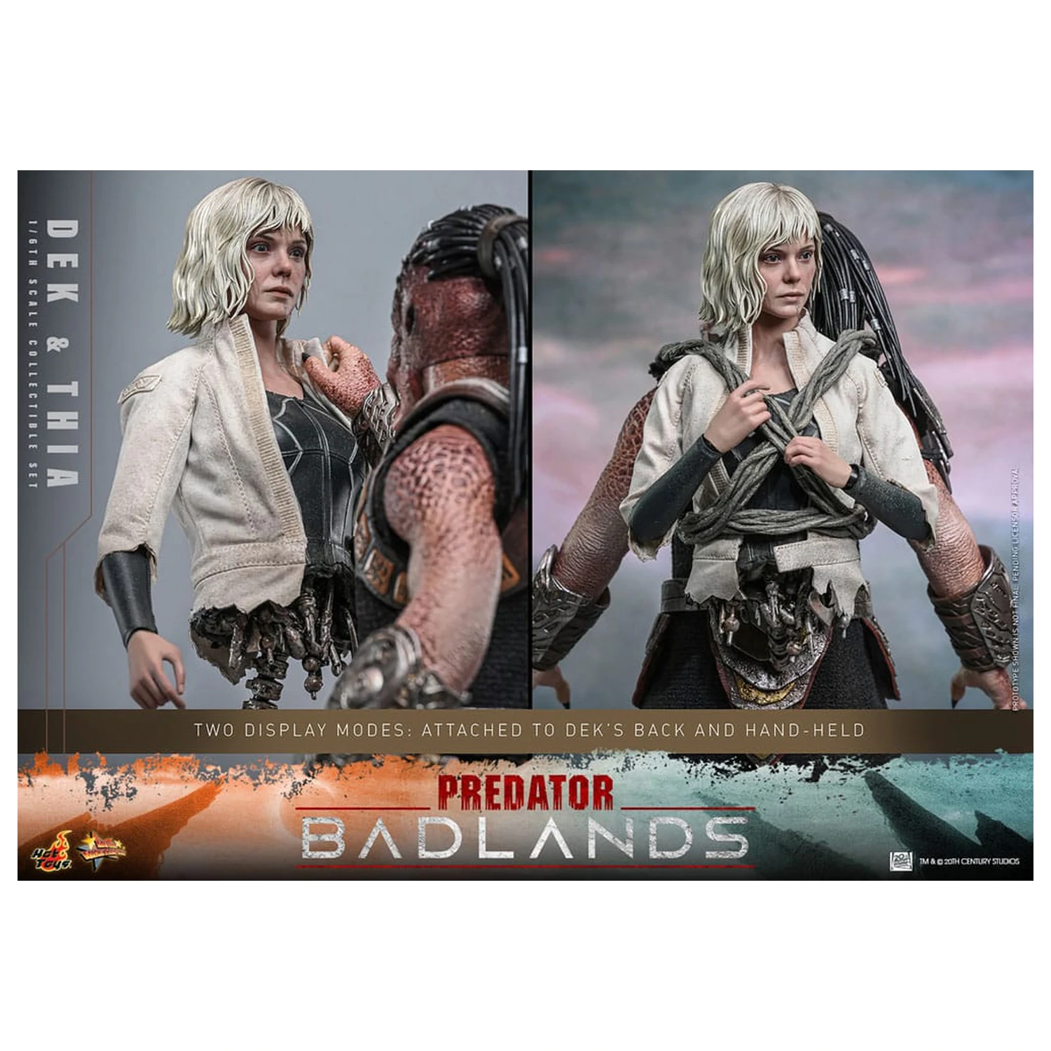 Predator: Badlands Movie Masterpiece Action Figur 1/6 Dek & Thia 30 cm Produktfoto