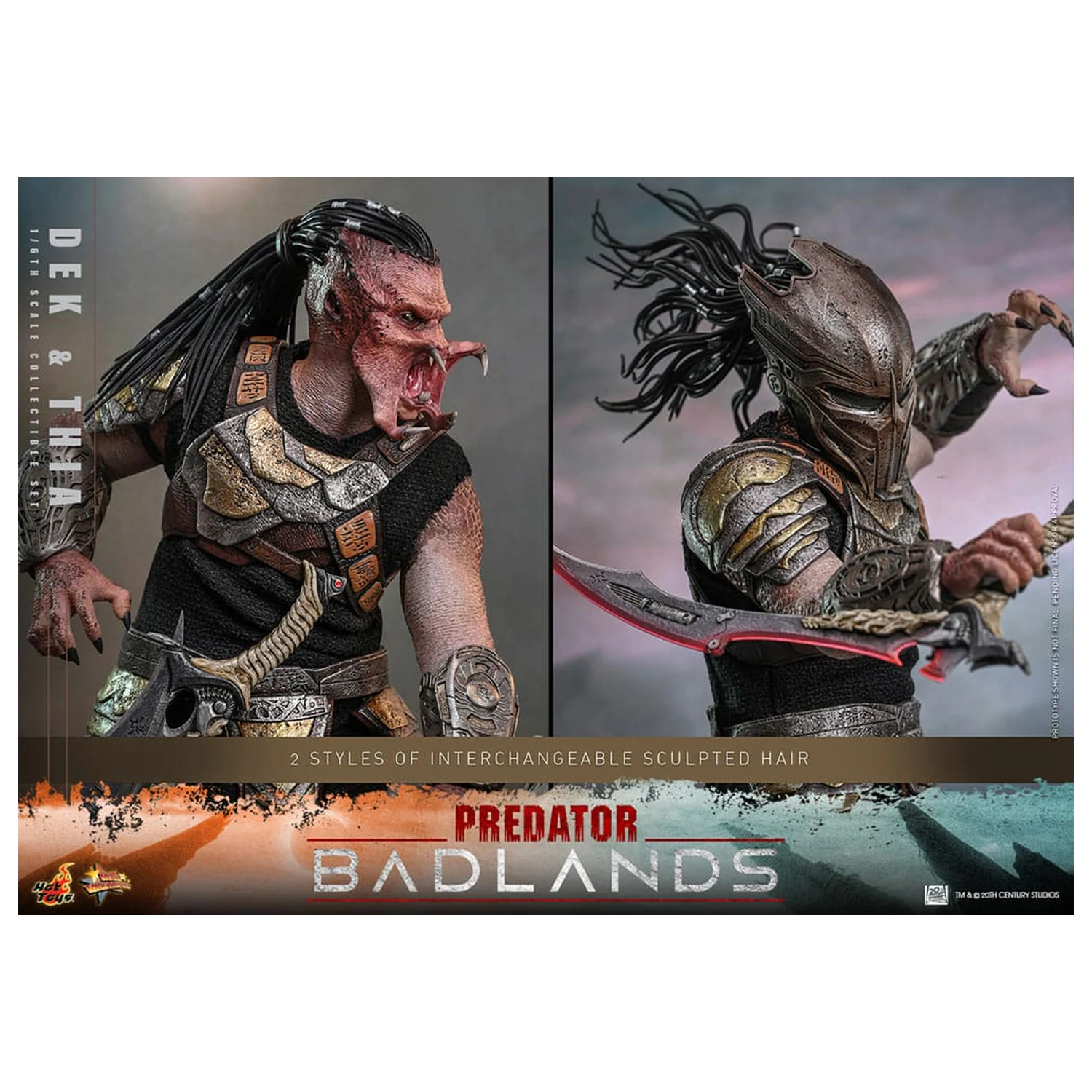 Predator: Badlands Movie Masterpiece Action Figur 1/6 Dek & Thia 30 cm Produktfoto