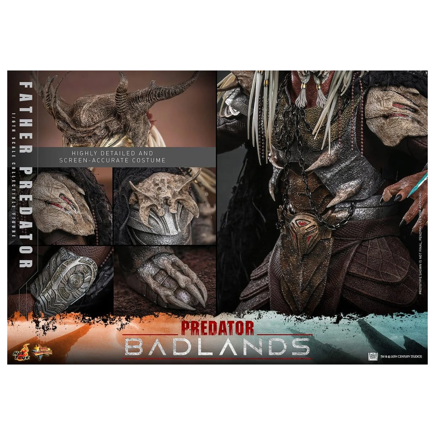 Predator: Badlands Movie Masterpiece Action-Figur 1/6 Njohrr 36 cm Produktfoto