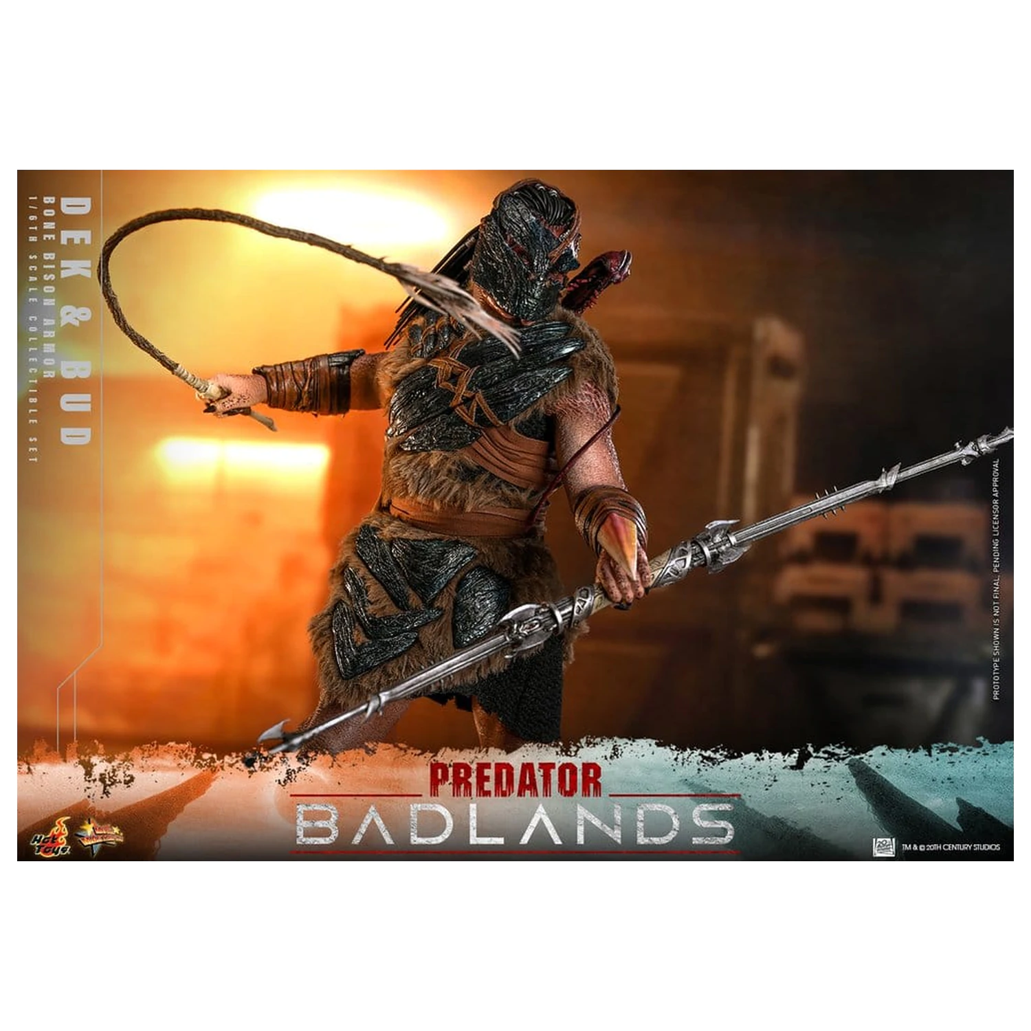 Predator: Badlands Movie Masterpiece Action-Figuren 2er-Pack 1/6 Dek (Bone Bison Armor) und Bud 31 cm Produktfoto