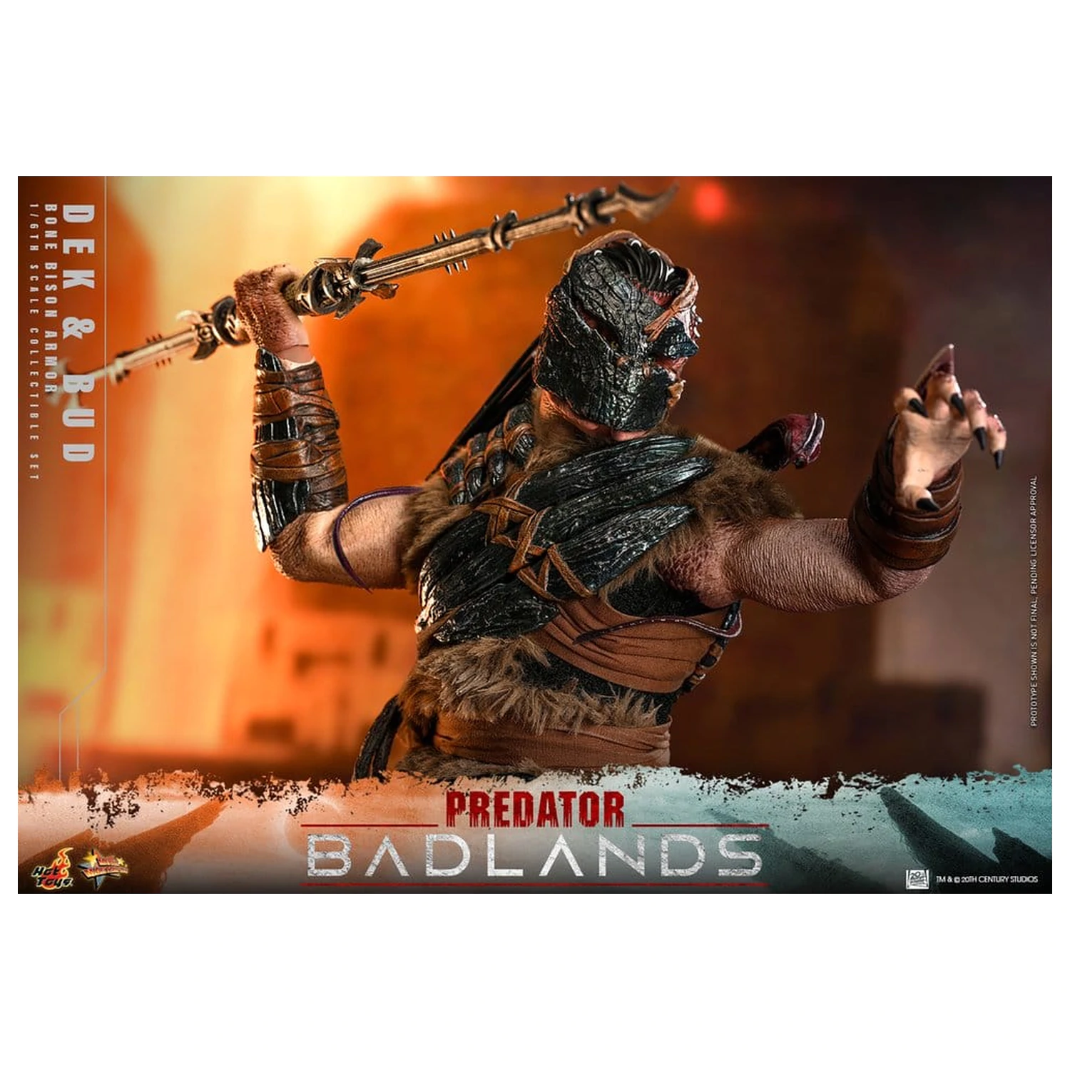 Predator: Badlands Movie Masterpiece Action-Figuren 2er-Pack 1/6 Dek (Bone Bison Armor) und Bud 31 cm Produktfoto