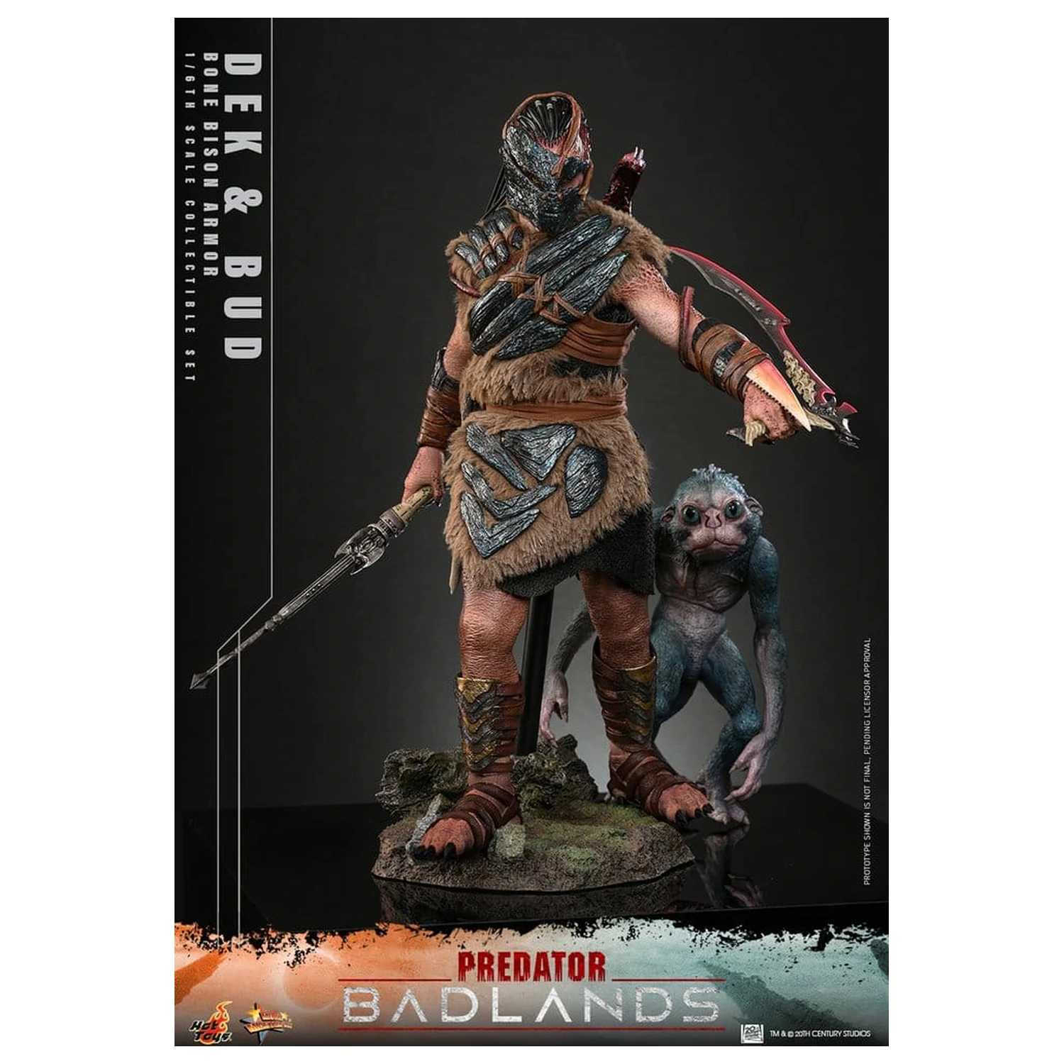 Predator: Badlands Movie Masterpiece Action-Figuren 2er-Pack 1/6 Dek (Bone Bison Armor) und Bud 31 cm Produktfoto