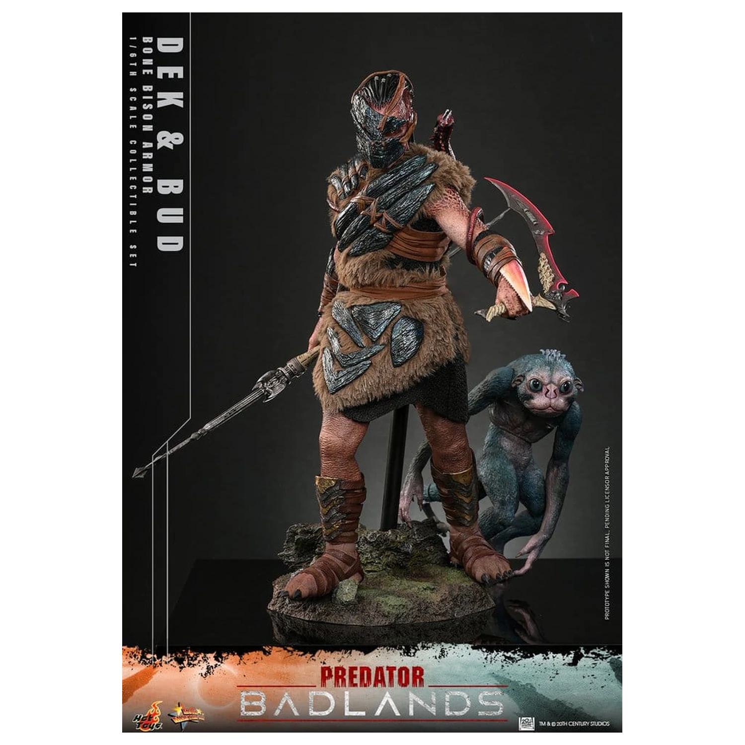Predator: Badlands Movie Masterpiece Action-Figuren 2er-Pack 1/6 Dek (Bone Bison Armor) und Bud 31 cm Produktfoto