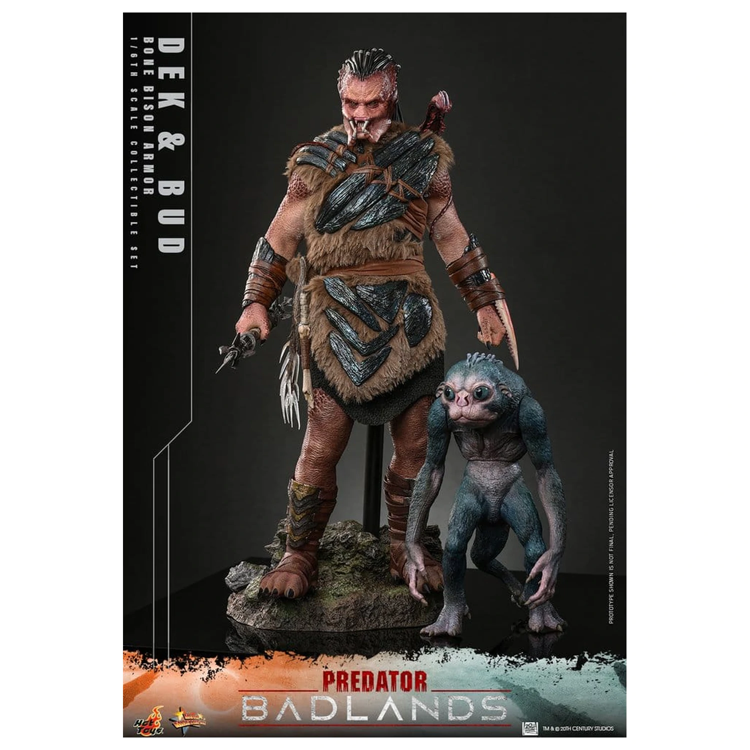 Predator: Badlands Movie Masterpiece Action-Figuren 2er-Pack 1/6 Dek (Bone Bison Armor) und Bud 31 cm Produktfoto