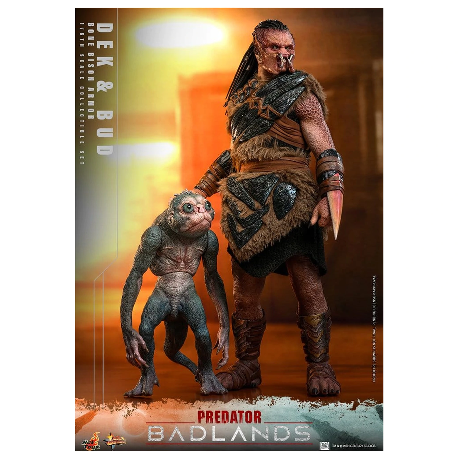 Predator: Badlands Movie Masterpiece Action-Figuren 2er-Pack 1/6 Dek (Bone Bison Armor) und Bud 31 cm Produktfoto