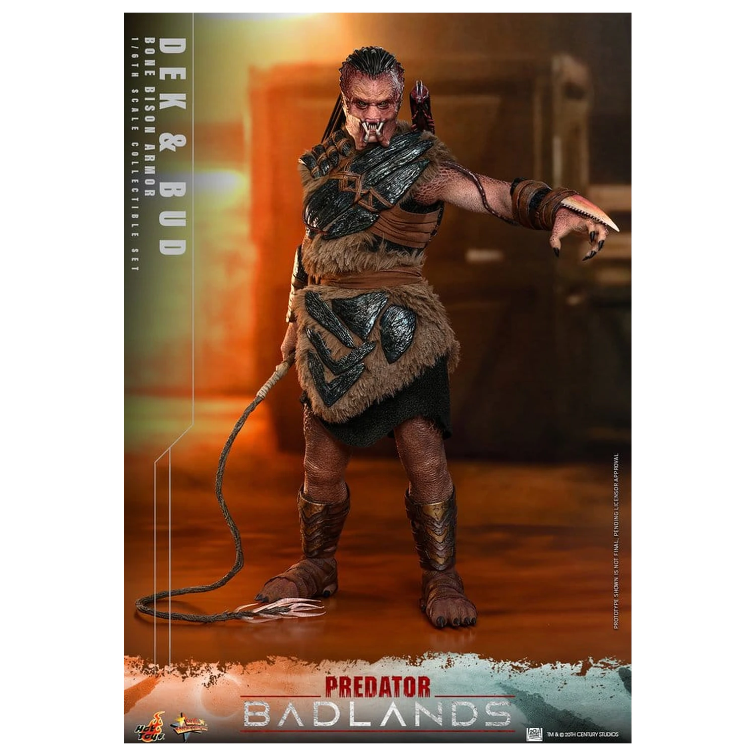 Predator: Badlands Movie Masterpiece Action-Figuren 2er-Pack 1/6 Dek (Bone Bison Armor) und Bud 31 cm Produktfoto