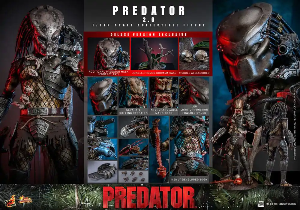 Predator Movie Masterpiece Actionfigur 1/6 Predator (2.0) Deluxe Version 34 cm Produktfoto