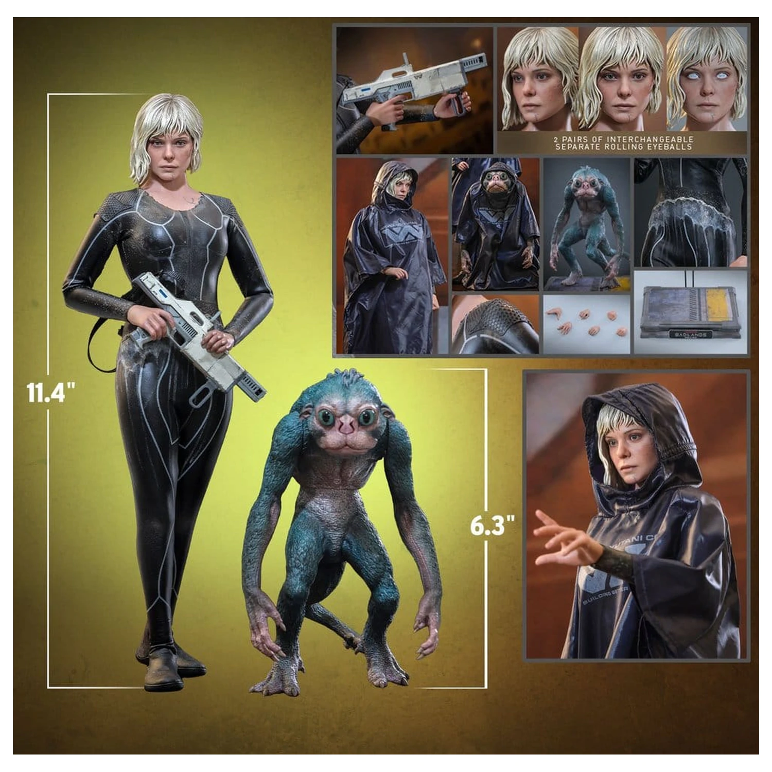 Predator Sixth Scale Figur Set Thia and Bud 29 cm Produktfoto