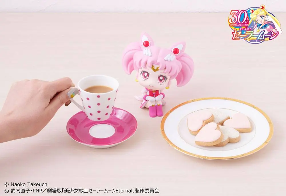 Pretty Guardian Sailor Moon Look Up PVC Statue Super Sailor Chibi Moon 11 cm Produktfoto