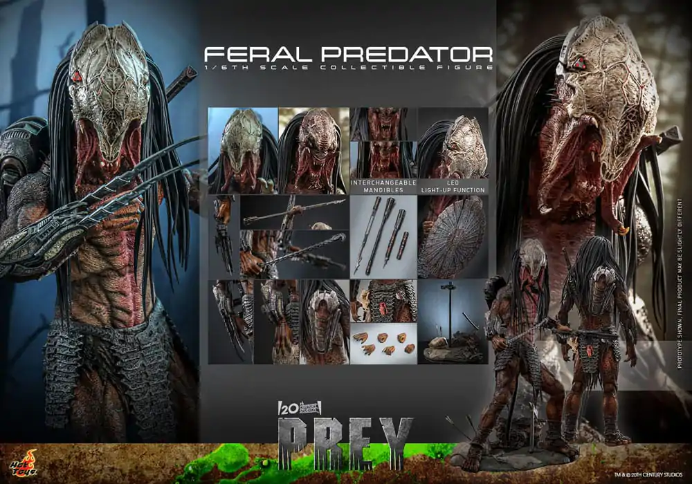 Prey Actionfigur 1/6 Feral Predator 37 cm Produktfoto