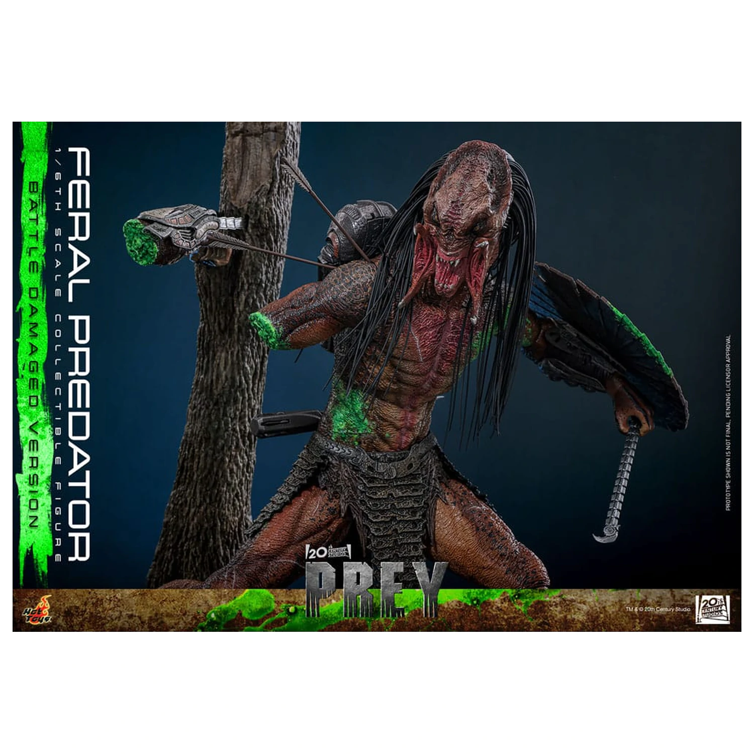 Prey Actionfigur 1/6 Feral Predator (Battle Damaged Version) 37 cm Produktfoto