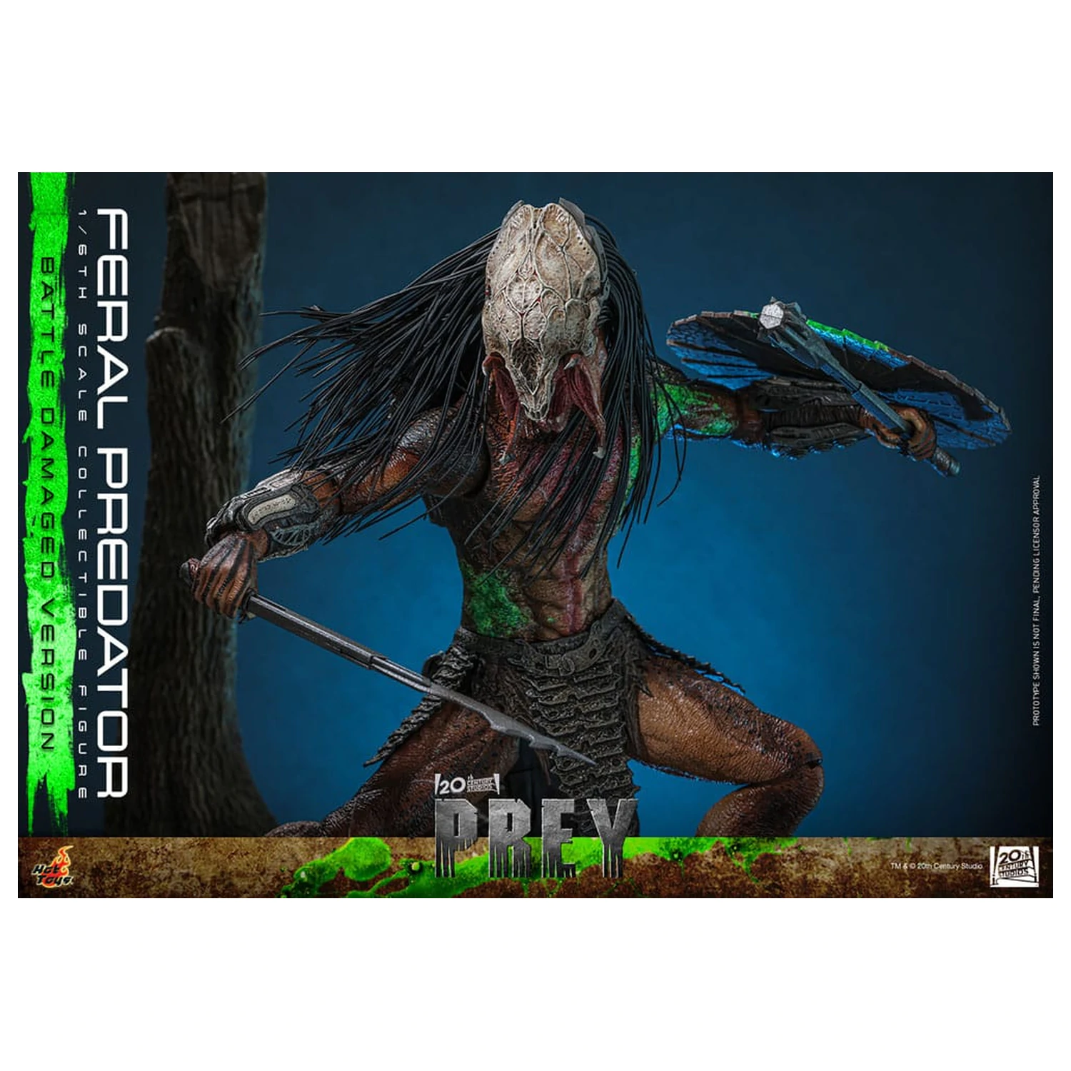 Prey Actionfigur 1/6 Feral Predator (Battle Damaged Version) 37 cm Produktfoto
